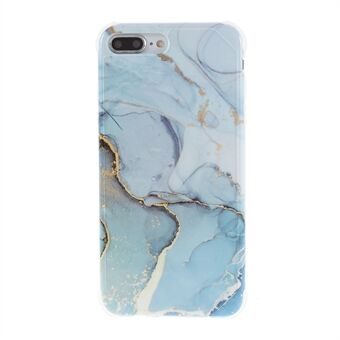 Marble Pattern IMD TPU Case for iPhone 8 Plus/7 Plus 5.5 inch Four-corner Anti-fall Cover
