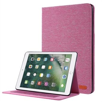 For iPad 9.7-inch (2018)/(2017) /iPad Air (2013)/Air 2 Tablet Case Cloth Texture Leather Protective Cover with Card Slots Stand