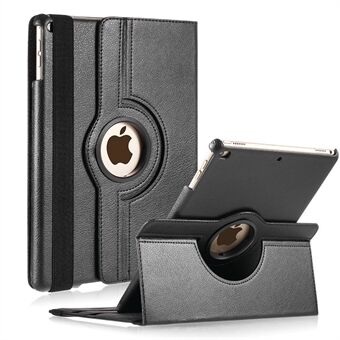 Litchi Grain 360 Swivel Smart Stand Leather Tablet Trekk for iPad 9,7-tommers (2018) /9,7-tommers (2017)