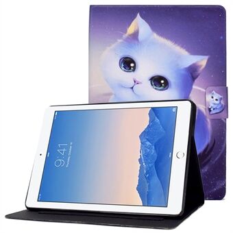 For iPad Air (2013) / Air 2 / iPad 9,7-tommers (2017) / (2018) PU-skinnmønster utskrift nettbrettetui Magnetisk lås Stand med kortholder