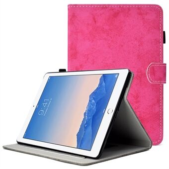 For iPad Air (2013) / Air 2 / iPad 9,7-tommers (2017) / (2018) Cloth Texture Stand Nettbrettetui PU-skinnkortholder Penneholder Loop Cover