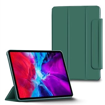 Sterk magnet fortykket rammeløst nettbrettdeksel i skinn for iPad Pro 12,9-tommers (2021) / (2020) / (2018) - Mørkegrønn