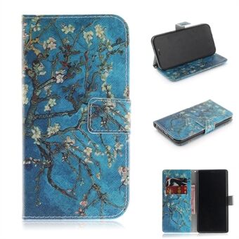 Pattern Printing Wallet Leather Stand Case for iPhone XR 6.1 inch