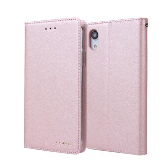 CMAI2 Silk Texture PU Leather Flip Case for iPhone XR 6.1 inch