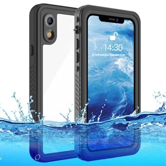 FS-serien for iPhone XR Vanntett telefonveske Støtsikker UndervannsIP68 Klar deksel med skjermbeskytter