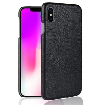 Crocodile Texture Leather Coated PC Back Case for iPhone XS Max 6,5 inch