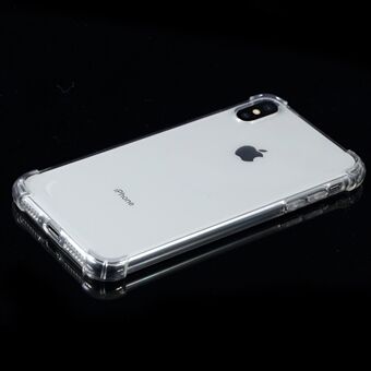 Fire hjørner demping Drop-resistent Clear TPU veske til iPhone XS Max 6,5 tommer - Gjennomsiktig