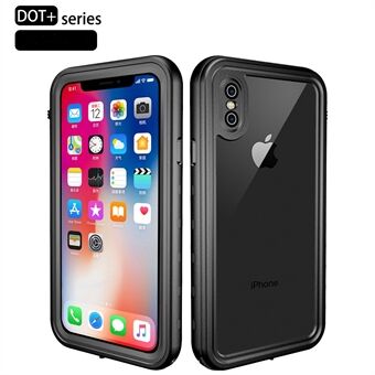 REDPEPPER Dot+ Series Transparent Back Dustproof Snowproof IP68 Waterproof Case for iPhone XS Max 6.5 inch