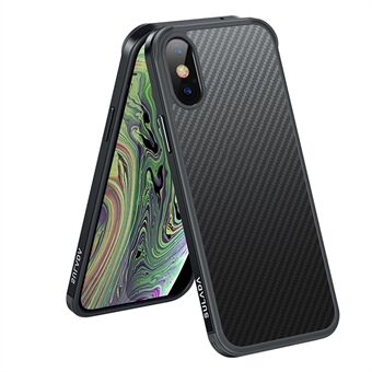 SULADA Carbon Fiber Texture Hybrid Phone Cover Back Case for iPhone XS Max 6,5 tommer