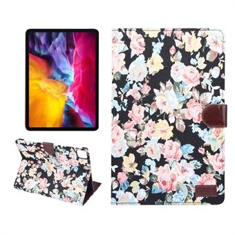 Flower Cloth Skin PU lærveske til iPad Pro 11-tommers (2020) (2018)