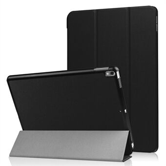 For iPad Air 10.5 (2019) / Pro 10.5 (2017) Tri-fold Stand lærveske nettbrettdeksel - svart