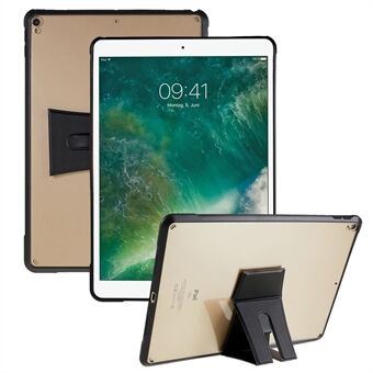 For iPad Air 10,5 tommer (2019) / Pro 10,5 tommer (2017) TPU + akryl nettbrettetui Skinn Kickstand Transparent deksel