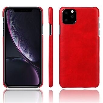 Crazy Horse PU Leather Coated Plastic Shell Covering Case for iPhone 11 6.1 inch (2019)
