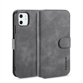 DG.MING Retro Style Wallet Leather Stand Case for iPhone 11 6.1-inch (2019)