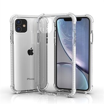 For iPhone 11 6.1 inch Clear Anti-Yellow Shock Absorption Acrylic Protective Phone Case