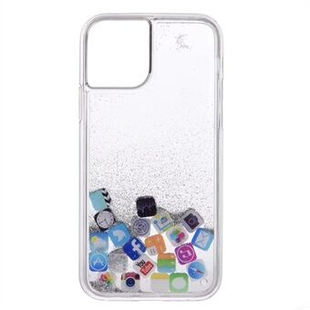 APP Icon Dynamic Glitter Powder Paljetter TPU-deksel for iPhone 11 6,1 tommer (2019)