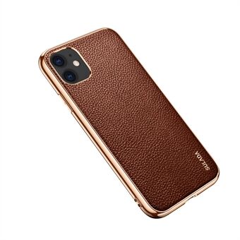SULADA Anti-Fall High-End Quality Litchi Texture PU-skinnbelagt hybridtelefondeksel for iPhone 11 6,1 tommer