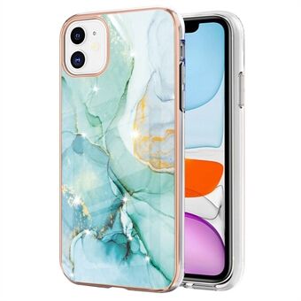 IMD Electroplating Marble Pattern Phone Back Cover for iPhone 11 6.1 inch