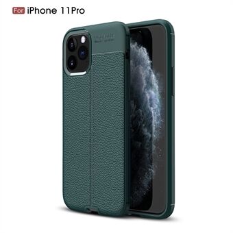 Litchi Texture Soft TPU Phone Case Protective Cover for iPhone 11 Pro 5.8 inch (2019)