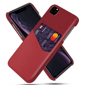 KSQ PC + PU + Cloth Hybrid Back Cover with Card Slot for iPhone 11 Pro 5.8 inch (2019)