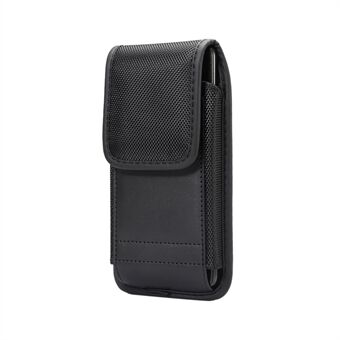 Universal Clip Oxford Klut Nylon Hengende Midje Bag Kortholder Pose Menn Mobiltelefon Veske for 4.7-5.3 inch Smarttelefoner - Svart