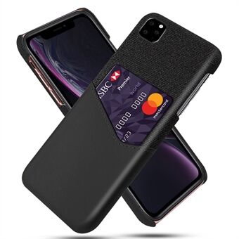 KSQ PC + PU + Cloth Hybrid Back Shell with Card Slot for iPhone 11 Pro Max 6.5 inch (2019)