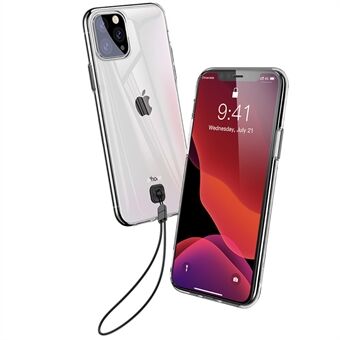 BASEUS Clear TPU-telefondeksel med snor for Apple iPhone 11 Pro Max 6,5 tommer (2019)