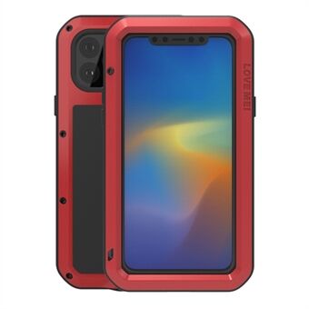 LOVE MEI Metal + Silicone + Tempered Glass Shockproof Dustproof Case for iPhone 11 Pro Max 6.5 inch