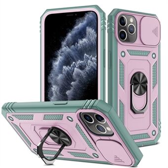 Kickstand Military Grade Drop Tested Hard PC Back + Myk TPU Edge Protective Case med kameralinsebeskytter for iPhone 11 Pro Max 6,5 tommer