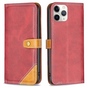 BINFEN COLOR for iPhone 11 Pro Max 6.5 inch BF Leather Series-8 12 Style Stand Shell, Collision Proof Splicing Leather Case Double Stitching Lines Cover with Card Slots Design