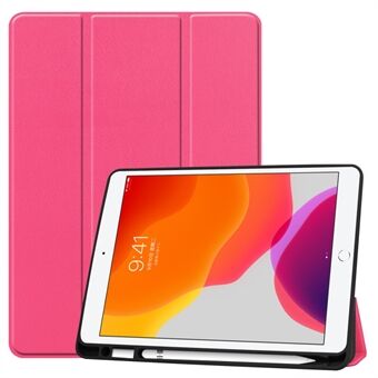 Multifunction Tri-fold Stand Leather Smart Tablet Cover Full Protection Case with Pen Slot for iPad 10.2 (2021)/(2020)/(2019)