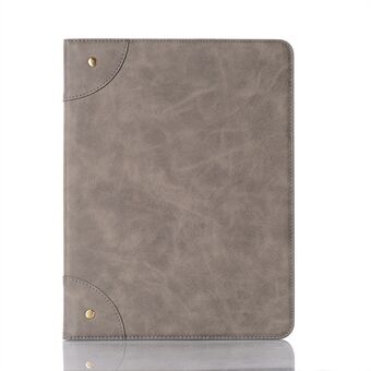 Retro Book Pattern Wallet Leather Smart Tablet-etui med Stand til iPad Pro 12,9-tommers (2020)