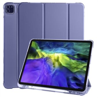 Tri-fold Stand Wake / Sleep Leather Tablet Shell med pennespor for iPad Pro 12,9-tommers (2020) / (2018)