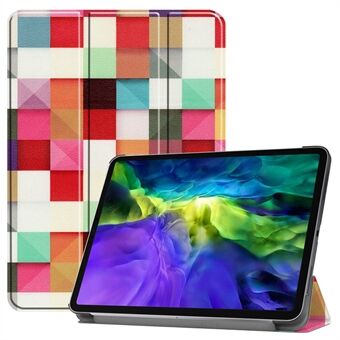 Printing Surface Tri-fold Stand Leather Smart Case for iPad Pro 11-tommers (2020) / (2018)