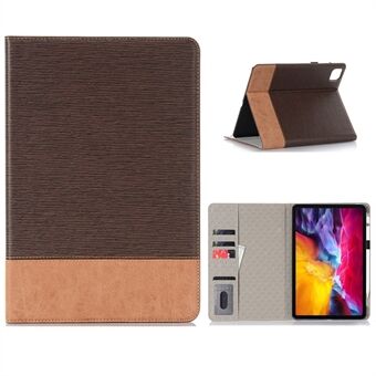Cross Texture Splicing Leather Wallet Smart Cover for iPad Pro 11-inch (2020)/(2018)
