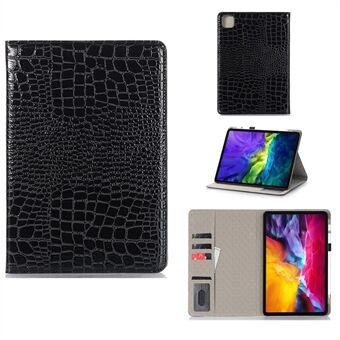 Crocodile Skin Wallet Stand Smart Leather Tablet Case for iPad Pro 11-inch (2020)