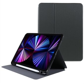 X-LEVEL KEVLAR teksturert Stand PU-skinn Auto Wake / Sleep Smart Tablet-beskyttelsesdeksel med penneholder for iPad Pro 11\'\' 2021/2020/2018