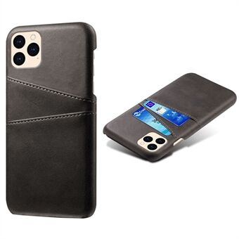 KSQ Leather Hardcover for iPhone 12 mini m / kortholdere - Svart