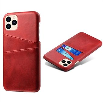 KSQ Leather Hardcover for iPhone 12 mini m / kortholdere - Rød