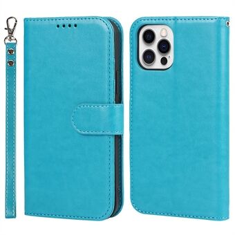 R61 Texture PU Leather Wallet Mobile Cover Shell for iPhone 12 6,1 tommer
