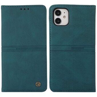 Anti- Scratch telefondeksel for iPhone 12 / 12 Pro 6,1 tommers Dream Series Magnetisk autoabsorbert PU-skinn + TPU- Stand Flip Wallet Cover