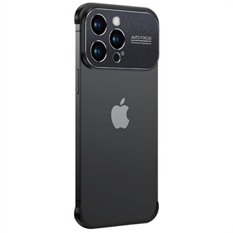 For iPhone 12 Pro Mobiltelefondeksel Kantløs TPU+aluminiumslegering Lensrammebeskyttelse Telefonveske
