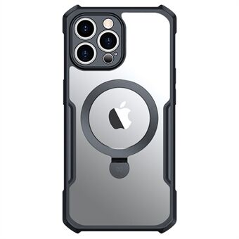 XUNDD For iPhone 12 Pro 6,1 tommers telefondeksel Kickstand Akryl+TPU Magnetisk Anti- Scratch Mobiltelefonveske