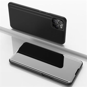 Plated Mirror Surface Flip Stand Leather Cover for iPhone 12 Pro Max 6,7 tommer