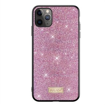 SULADA Dazzling Glittery Surface Leather TPU-deksel til iPhone 12 Pro Max Shell