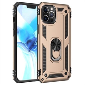 Ring Kickstand Armor Case PC TPU Combo Protective Cover for iPhone 12 Pro Max