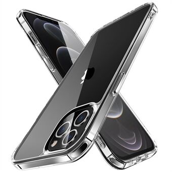Galvanisering Krystallklart Hybrid Telefondeksel for iPhone 12 Pro Max 6,7 tommer, gulningsbestandig TPU + PC-mobiltelefontilbehør
