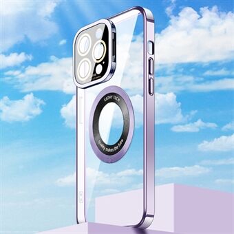 For iPhone 12 Pro Max myk TPU galvanisering telefonveske Kameralinseramme Kickstand magnetisk deksel