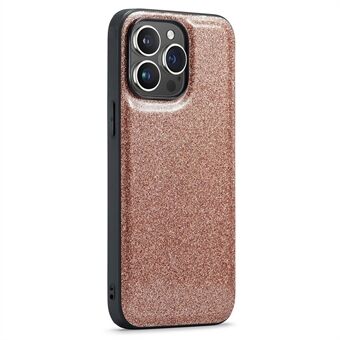 DG.MING til iPhone 12 Pro Max-etui Glitter PU-skinn + PC + TPU-telefonbeskyttelse