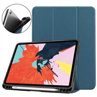 Litch Skin PU lær trefoldet Stand tablettdeksel Smart deksel med pennespor til Apple iPad Air (2020)